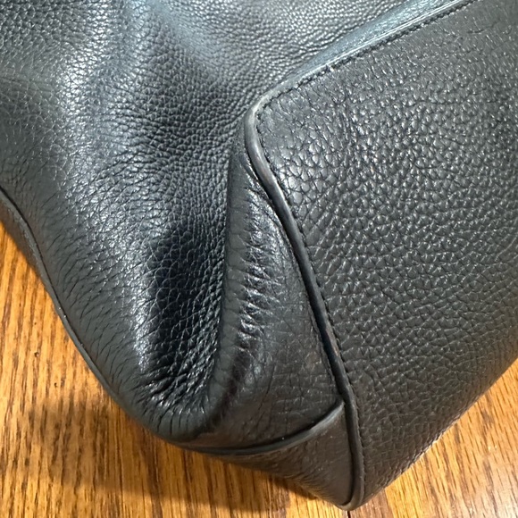 Tory Burch Textured Black Tote - Picture 8 of 9